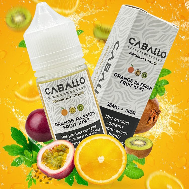 Tinh dầu Salt Nicotine caballo bean orange passion fruit kiwi