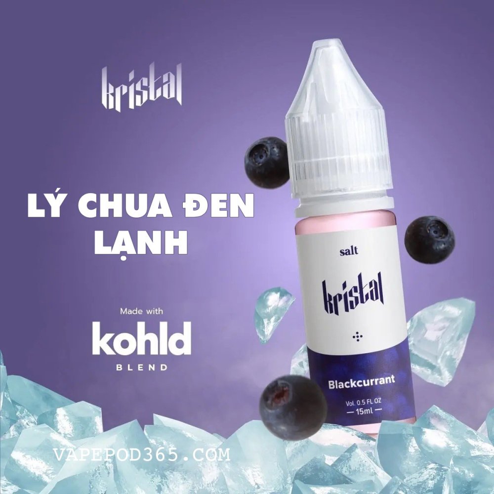 Tinh dầu Pod Kristal hương Lý Chua Đen