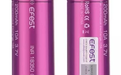 Pin Efest 18350 – Lựa Chọn Hoàn Hảo Cho Các Thiết Bị Vaping
