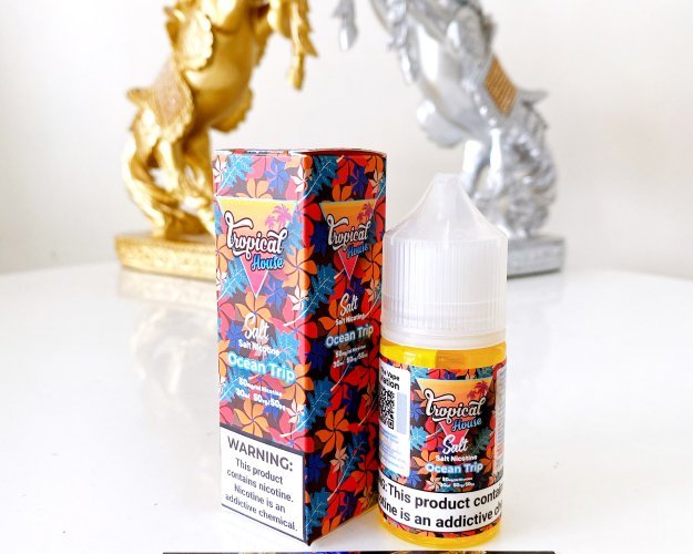 Giới thiệu về Tinh Dầu Tropical House tropical house saltnic ocean trip dua xoai dao 30ml 320k co 30mg va 50mg 9864