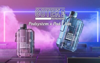 Aspire GoTek X: Pod System “2 trong 1” – Thiết Kế Độc Đáo, Trải Nghiệm “Tối Ưu”