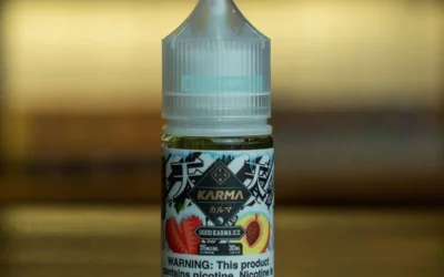Tinh Dầu Karma Salt Good Karma Ice 30ml:  Vape Salt Nic – Hương Vị Dâu Đào Lạnh “Thăng Hoa”