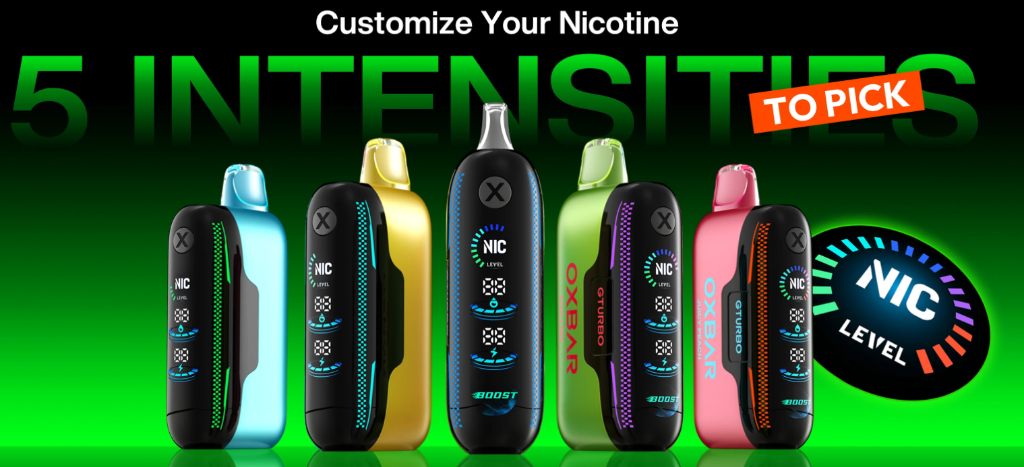 gturbo 5 intensities nicotine